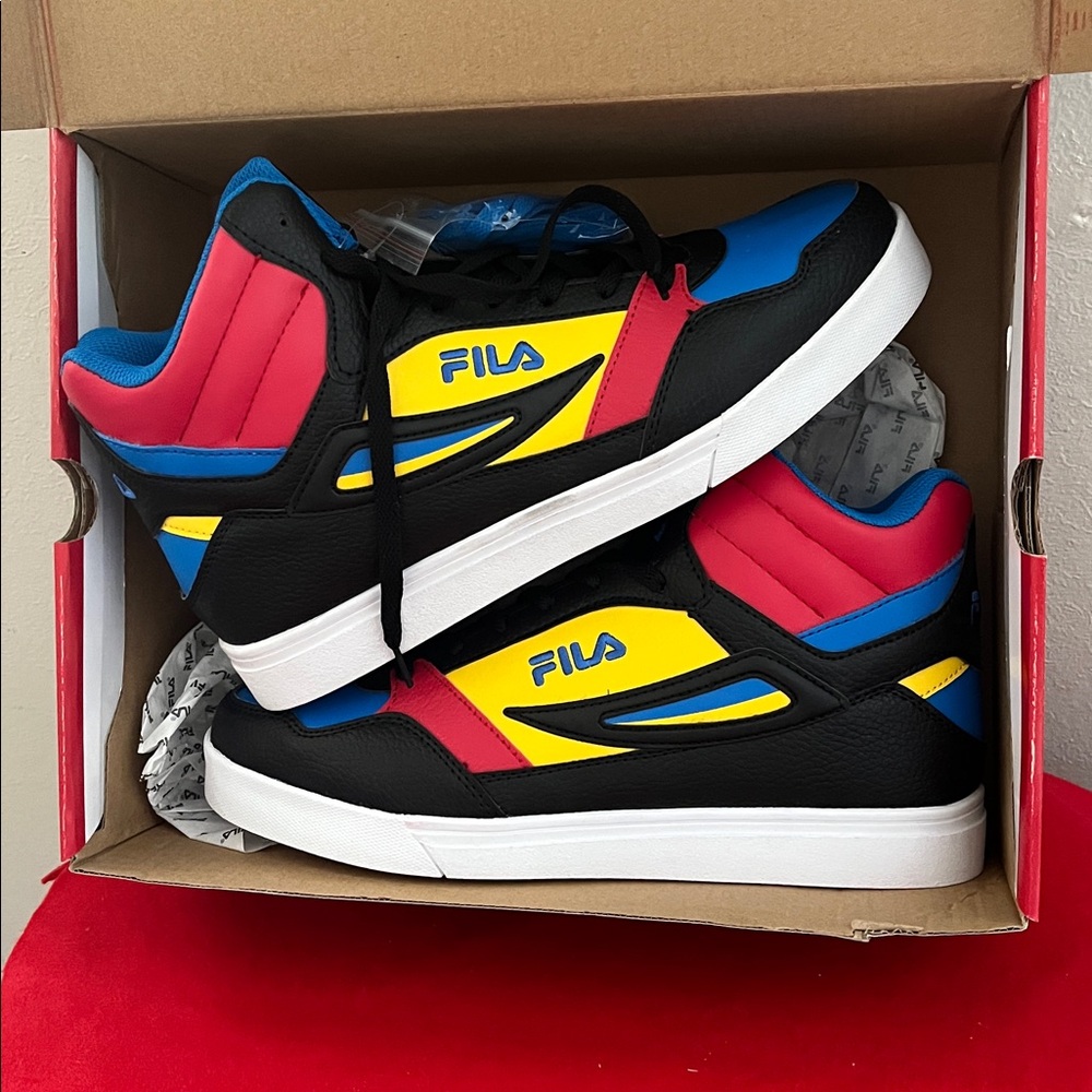 Fila Black and Blue High-Top Sneakers. *NEW* haven’t been born.